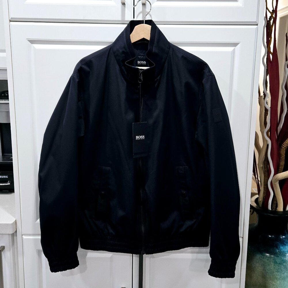 BOSS - Hugo Boss Logo-Patch Jacket - Dark Blue
